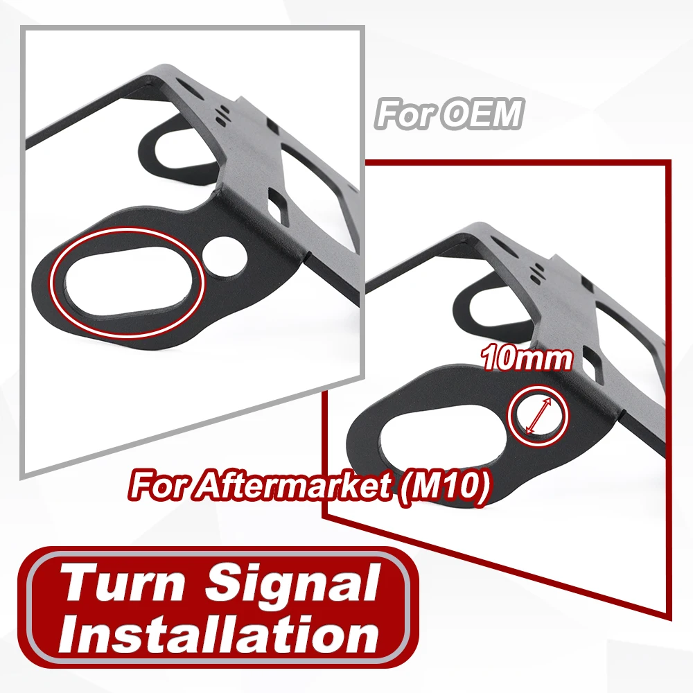 Fit For Honda CBR500R CB500F 2016-2025 CB500 Hornet 2024 2025 License Plate Holder Bracket Rear Tail Tidy Fender Eliminator kit image 4