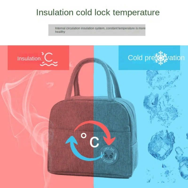 أكياس الغداء العزل داخل الألومنيوم احباط علب الاغذية حقيبة التخزين المحمولة طالب بينتو حقيبة أكسفورد القماش نزهة الجليد Packbag جديد
