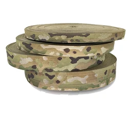 1Meter Width 2.5cm Multicam Webbing Tactical DIY Webbing Strap Outdoor Molle Backpack Strap Accessories