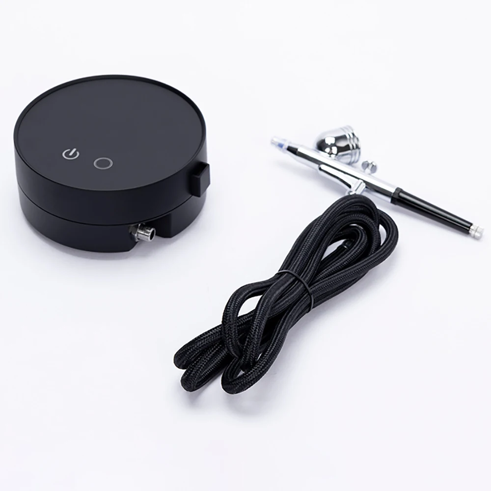 Tragbare elektrische Keramik-Glasur-Sprühpumpe – 0,3-mm-Düsen-Glasur-Sprühgerät, einstellbarer Luftdruck, niedrige Vibration, 20-ml-Farbbecher