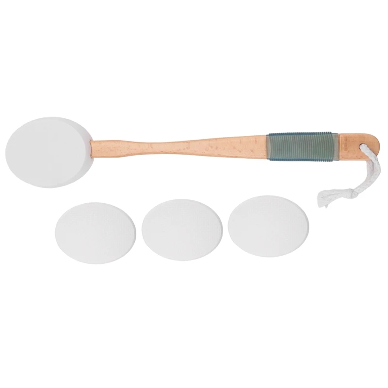 

Lotion Applicator For Back, Feet, 4 Replaceable Pads, 1 Long Handle, Back Lotion Applicator For Seniors, Women