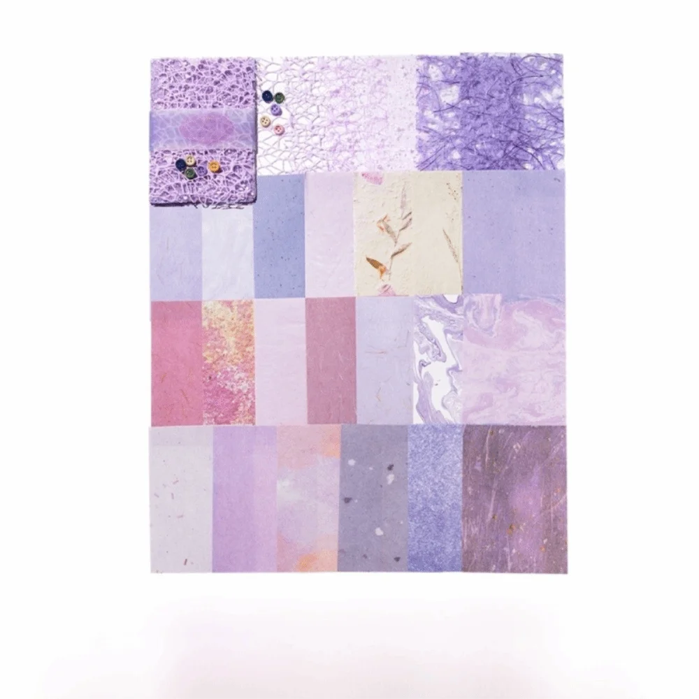 26pcs DIY Photo Album Vintage DIY Scrapbooking Paper Mixed Retro Lace Material Paper DIY Handmade Paper Collage Decoration