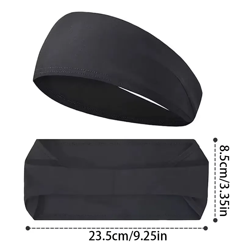 Elastic Sports Headbands Sweat Absorption Headdress Quick Dry Workout Headband Anti-slip Breathable Sweatbands for Yoga Running