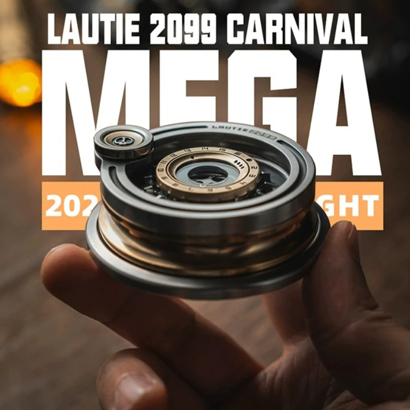 LAUTIE Carnival MAGE Magnetic Linkage Desktop Wheel EDC Mechanical Metal Fingertip Gyroscope Decompression Desktop Toy