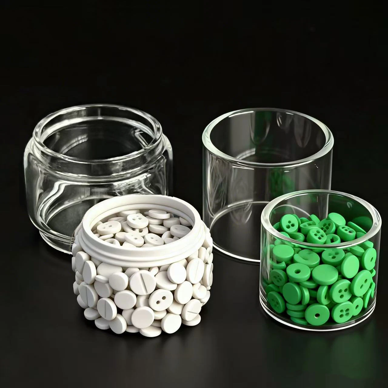 3D Printer 5pcs Glass Protective Cup ZZEUS Series AEGIS SOLO LEGEND 3/2 X T200 II MESHED Subohm Fli SE 2021 GLASS Accessary