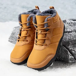 Men Snow BareFoot Casual Shoes New Winter Booties Outdoor Work Shoes Ladies Warm Fur Men Ankle Shoes Male Snow Boots Large Size