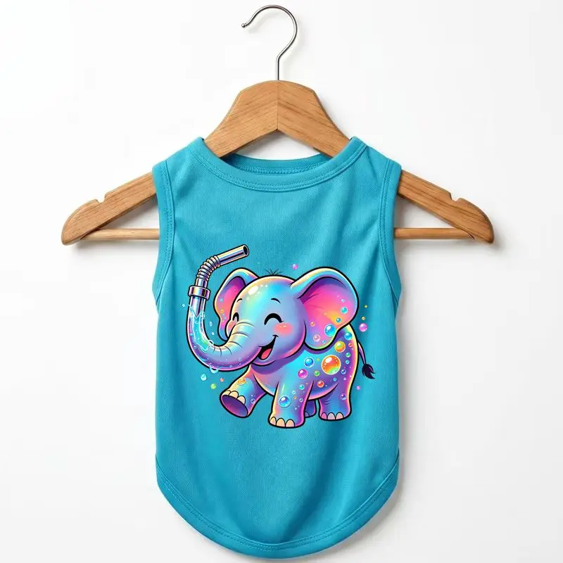 

Cooling Dog Vest Elephant Puppy Summer Outfit Breathable Non-Cotton Pet Apparel