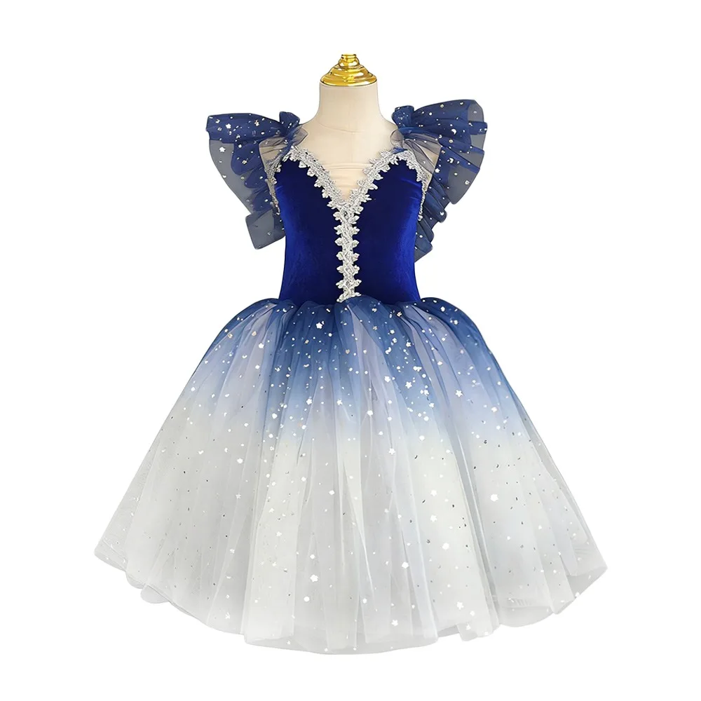 

Fashion Sequin Ballet Tutu Skirt Puffy Modern Swan Lake Ballet Dress Stage Costume Party Dress Princess Dress Children