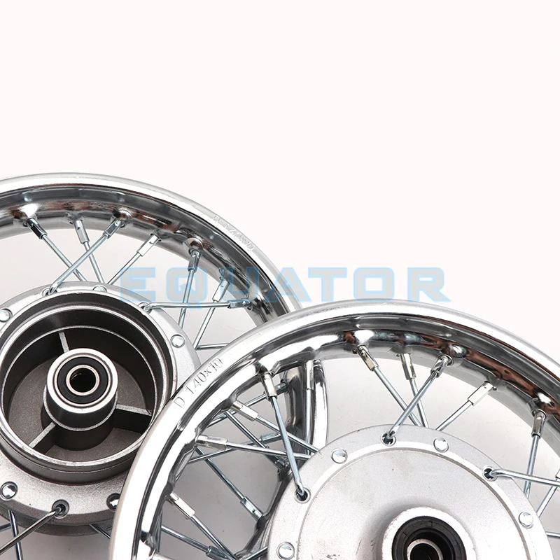 Front and Rear 1.40 X 10 inch Aluminium Alloy Wheel Rims Drum Brake hub for CRF Kayo BSE Apollo Axle hole 12mm