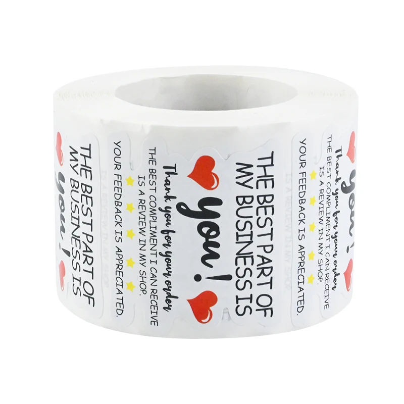 500Pcs 1.69*1.89in Heart-Shaped Thank You Stickers for Purchases, Handmade Stickers, Small Business Stickers, Envelope Stickers, Thank You Stickers for Product Purchases, Gift Decoration Stickers image 6