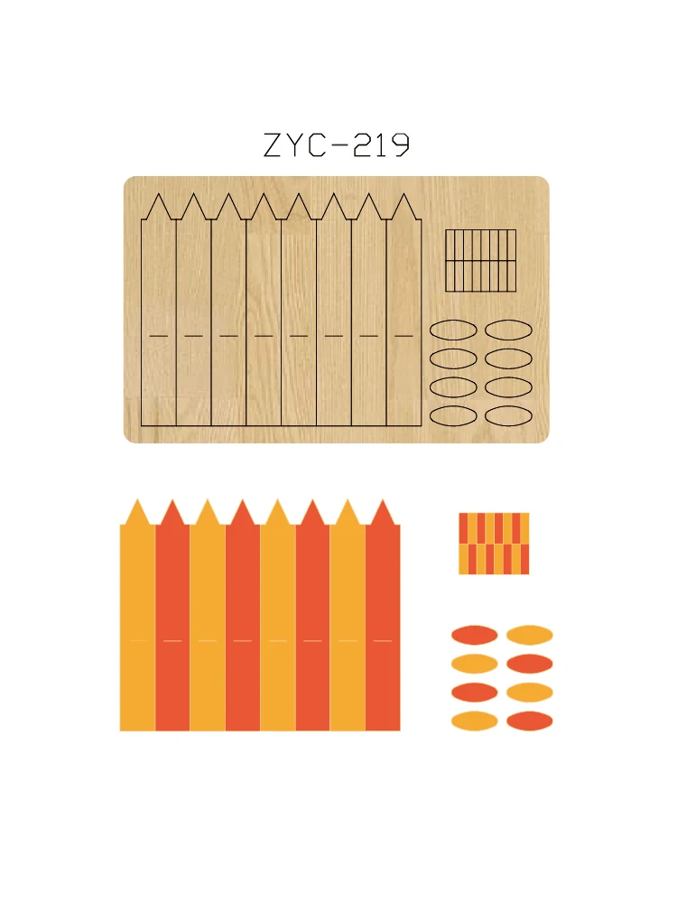 Le couteau en bois de coupe de carte ZYC-208 meurent, utilisé avec la machine