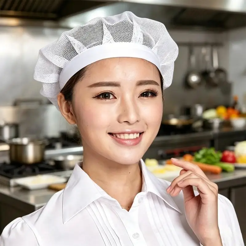 6Lots Breathable Cooking Cap Sweat Absorbing Comfortable Professional Chefs Y166