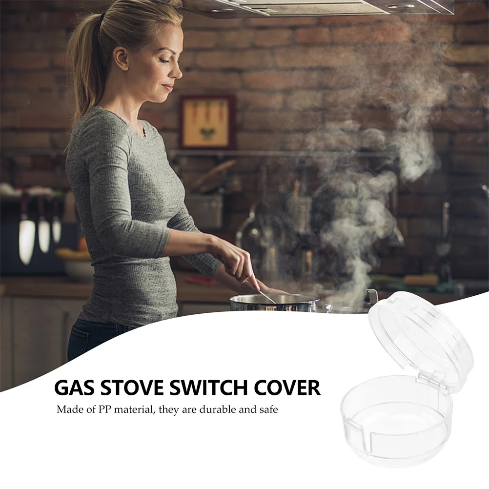 6Pcs Stove Covers Guard Heat-Resistant Childproof Design Easy Open Close Protector Knob Covers Guard Safety Case