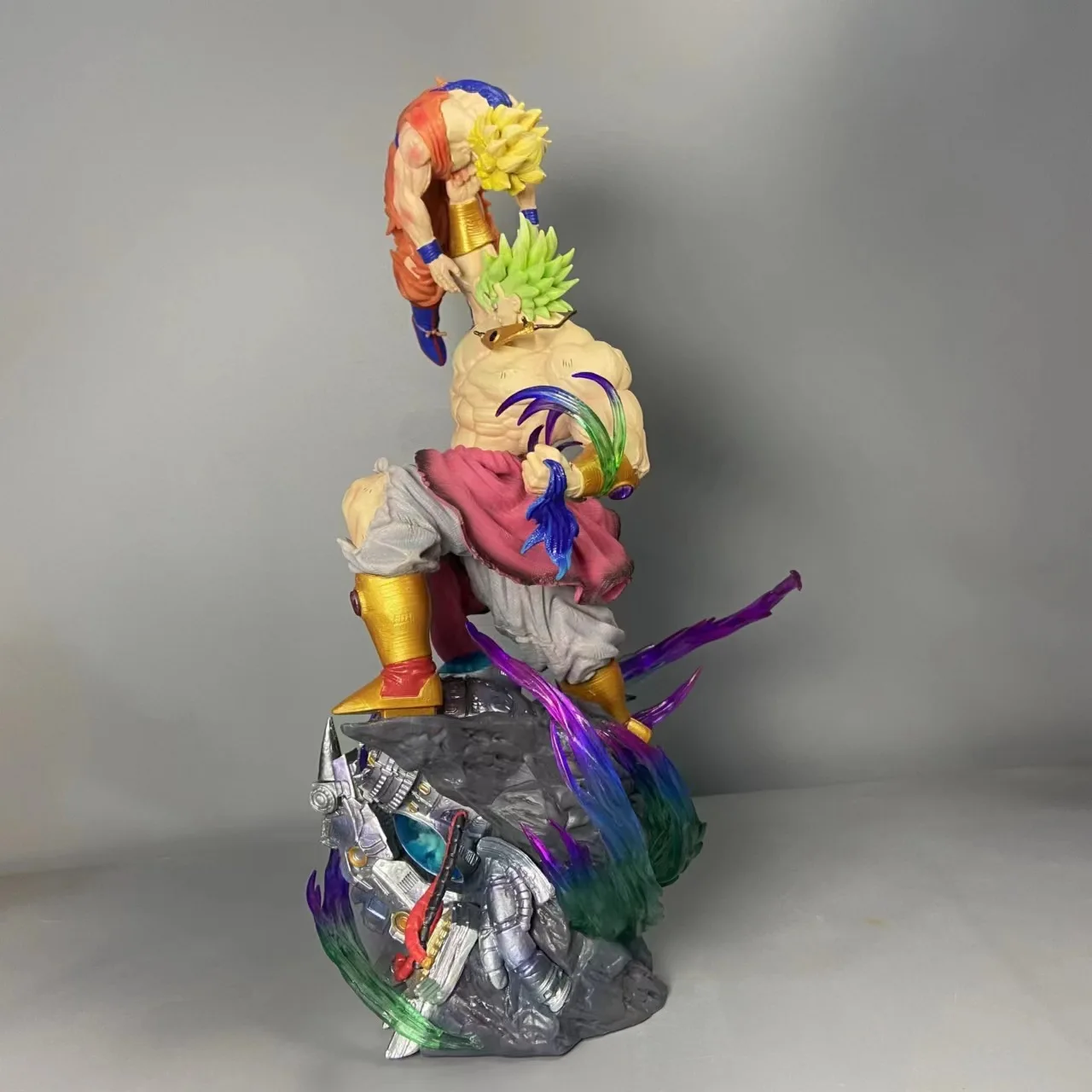 30cm yun qi dragon ball broli cena de batalha dragon ball anime figura modelo gk estátua coleção decoração de mesa ornamento brinquedos