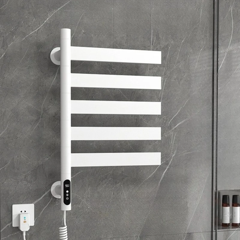 Stainless Steel Towel Bars Intelligent Heating Towel Bars Bathroom Drying Storage Rack Modern Multifunctional Storage Rack