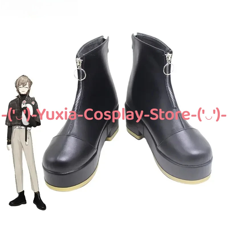 يوكسياكوسبلاي! Nijisanji Kanae تأثيري أحذية أنيمي لعبة شخصية الدعامة بو الأحذية الجلدية هالوين كرنفال حزب حلي #6