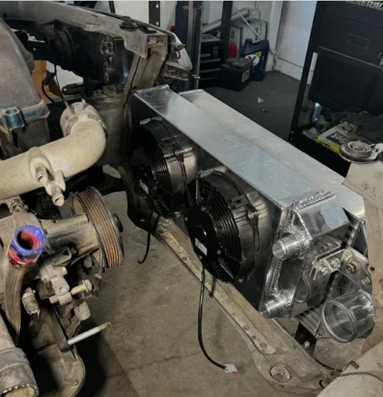 مشعاع ألومنيوم مدسوس بالحجم الكامل لسيارة Honda Acura B Series K Series D Series 16AN Universal #5