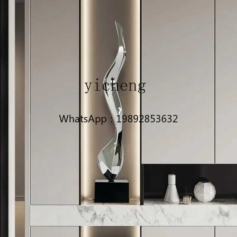 r5.20 abstract sculpture light luxury high sense living room porch floor thin tall slender niche art ornament