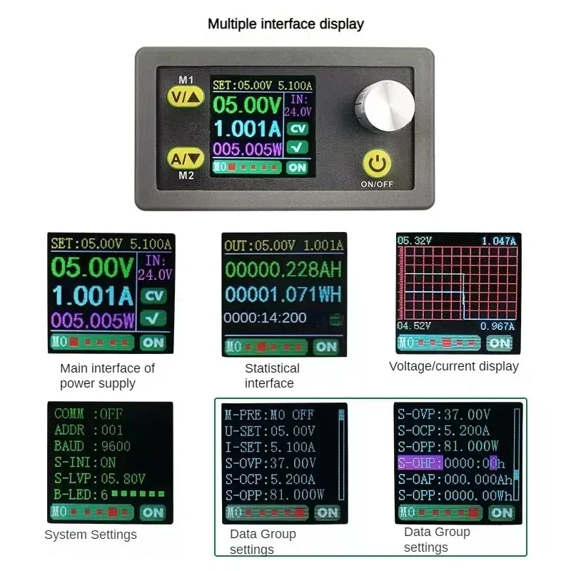 WZ3605E DC DC Buck Boost Converter CC CV 36V 5A Power Module Adjustable Regulated laboratory power supply Voltmeter ammeter