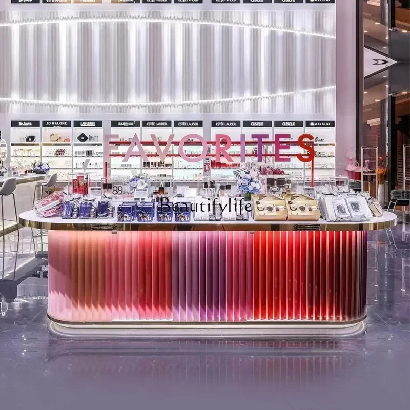 02ld 14 Cosmetics Display Cabinet Beauty Salon Skin Care Products Beauty Nakajima Cabinet