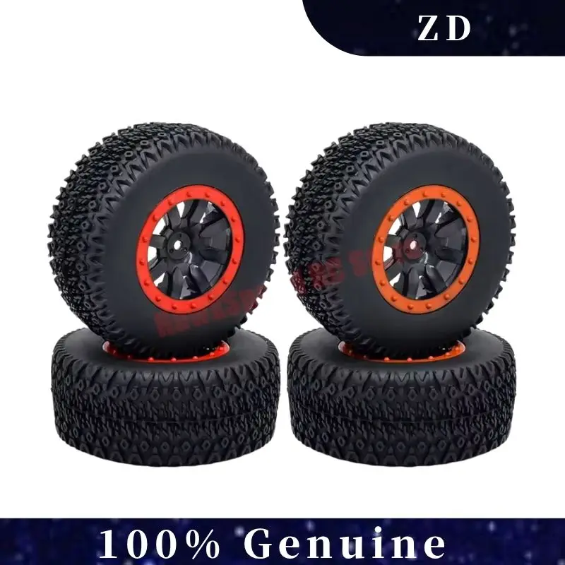 

ZD Racing, 4 шт., 1:10, модель с дистанционным управлением, автомобиль, короткие гусеничные шины для грузовиков, внедорожные колеса, кольцо, флаг, 727 деталей