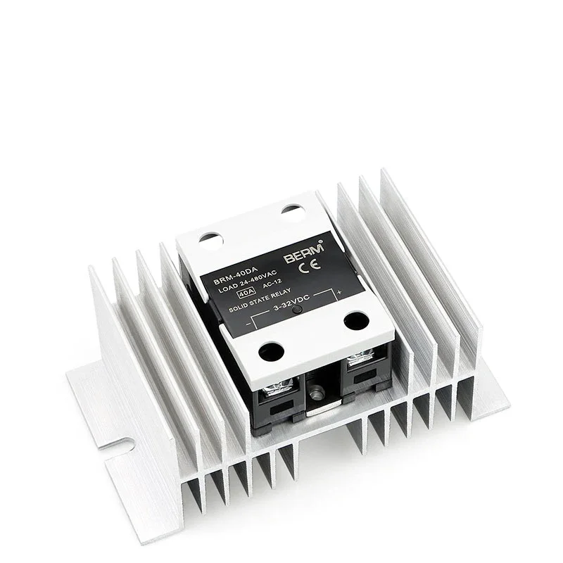 

Industrial Single Phase SSR Heat Sink, Aluminum Cooling Radiator for Solid State Relay,Dissipation Mounting Base for 10A-100A