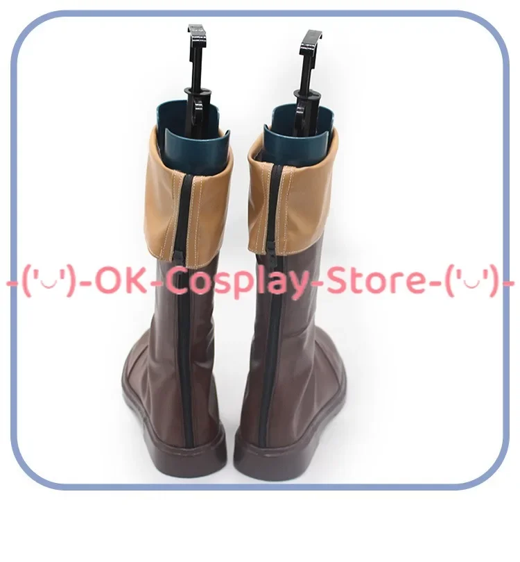 Chaussures de Cosplay Laios en Cuir PU, Bottes de Carnaval d'Halloween sur Mesure, Accessoires d'Anime Délicieux dans le Donjon