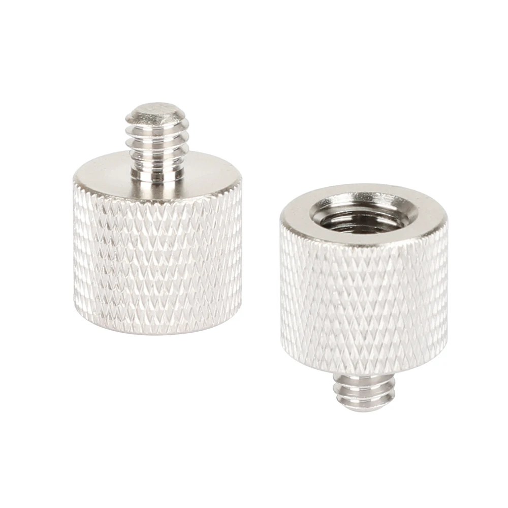 Connettore adattatore a vite Standard CAMVATE con 1/4 "maschio a 3/8" femmina per piastra a sgancio rapido (QR) e treppiede e monopiede per fotocamera