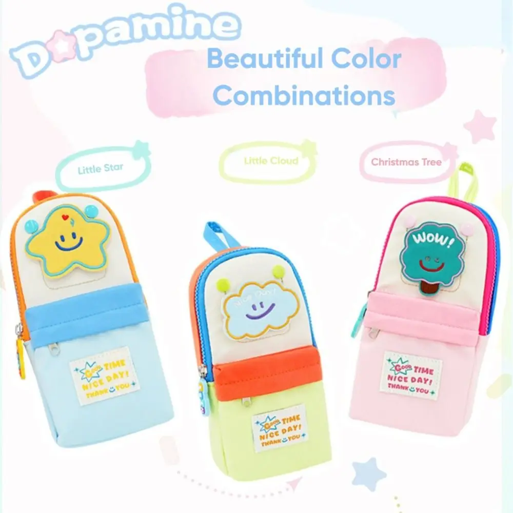 INS Cloud Design Pen Bag Large Capacity Multifunctional Stationery Bag Pen Box School Office