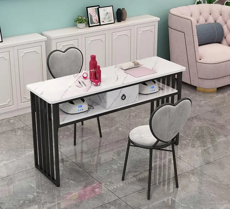 

Single double net red manicure table double simple modern manicure table economic manicure table chair