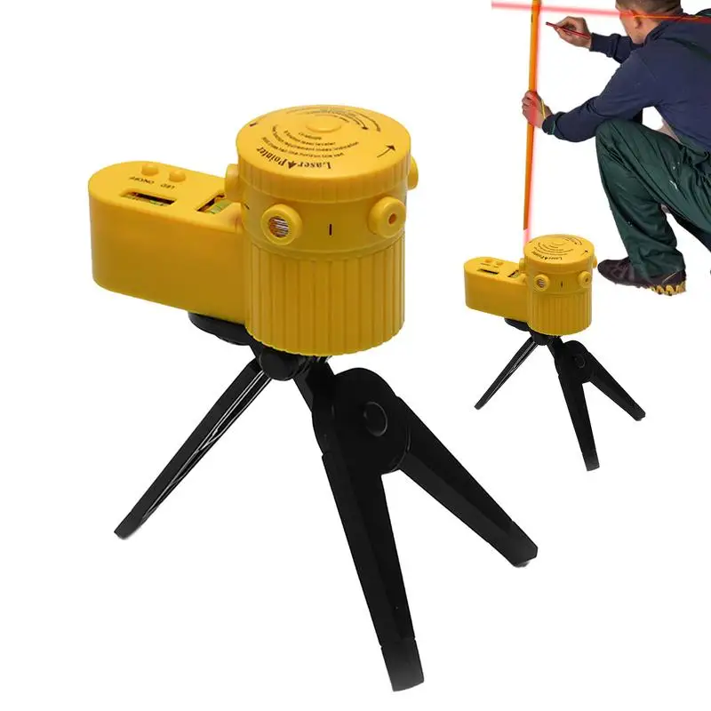 Wall Level Tool Tripod-Enabled Level Tool For Precise Measurements Stable And Flexible Leveler With LED Backlit For Home