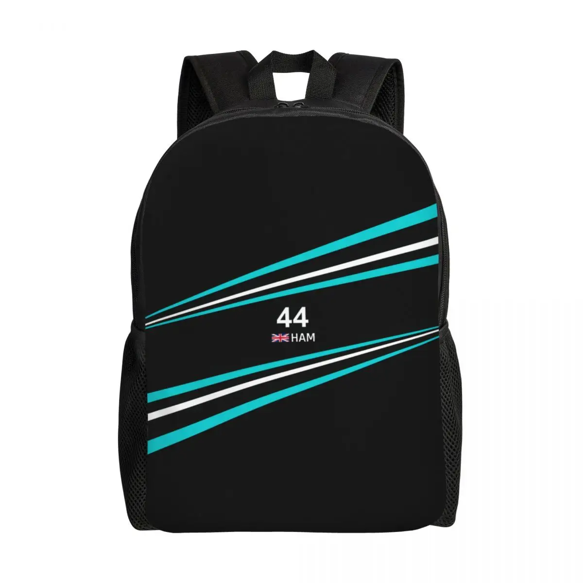 Custom The Lewis Legacy Motorsport Backpack Men Women Fashion Bookbag for School College 44 Number Car Racing Bags