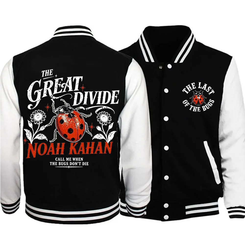 

Noah Kahan The Great Divide Tour 2026 Baseball Jacket Unisex Retro Print Casual Streetwear Hip Hop Hoodie Jacket Coat