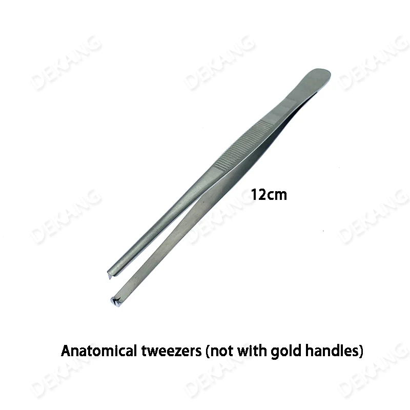 フック歯付きペットエジソンピンセット、歯とフック付きステンレス鋼ピンセット