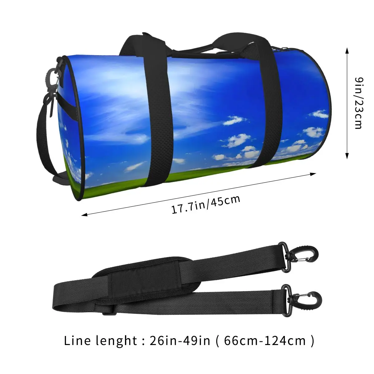 Frutiger Aero Gym Bag Travel Sports Bags Couple Custom Large Novelty Fitness Bag Weekend Handbags