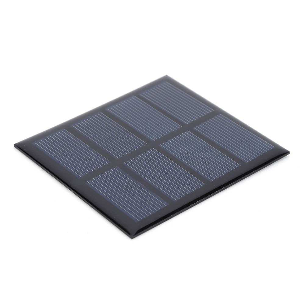 3W 2V Solar Panel Charger Polycrystalline Outdoor Solar Panels Lightweight Scratchproof Courtyard Lighting DIY Charger Supplies
