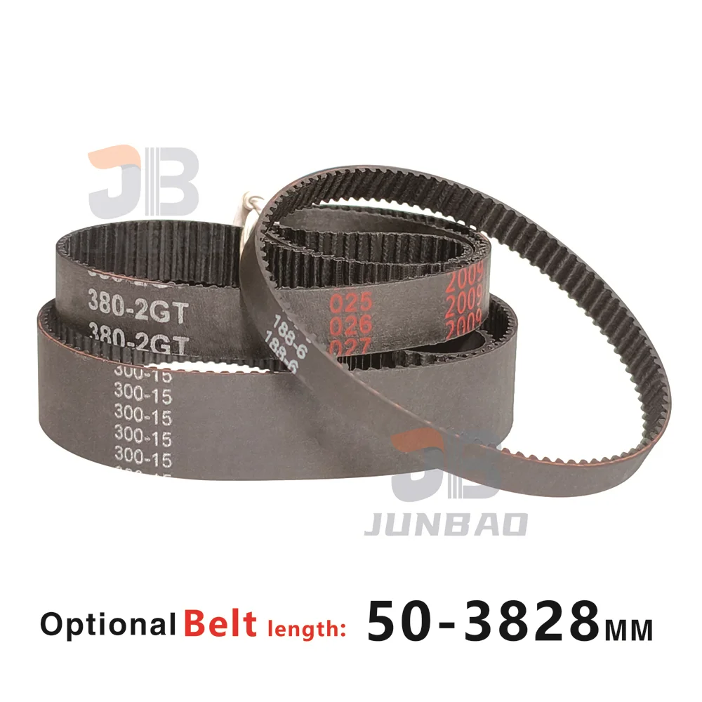 88-220 มม. สายพานไทม์มิ่ง 2GT แบบฟอร์ม 88-2GT ถึง 220-2GT สําหรับเครื่องพิมพ์ DIY/CNC/3D และไดรฟ์อื่นๆ เข็มขัดฟันซิงโครนัส G2M