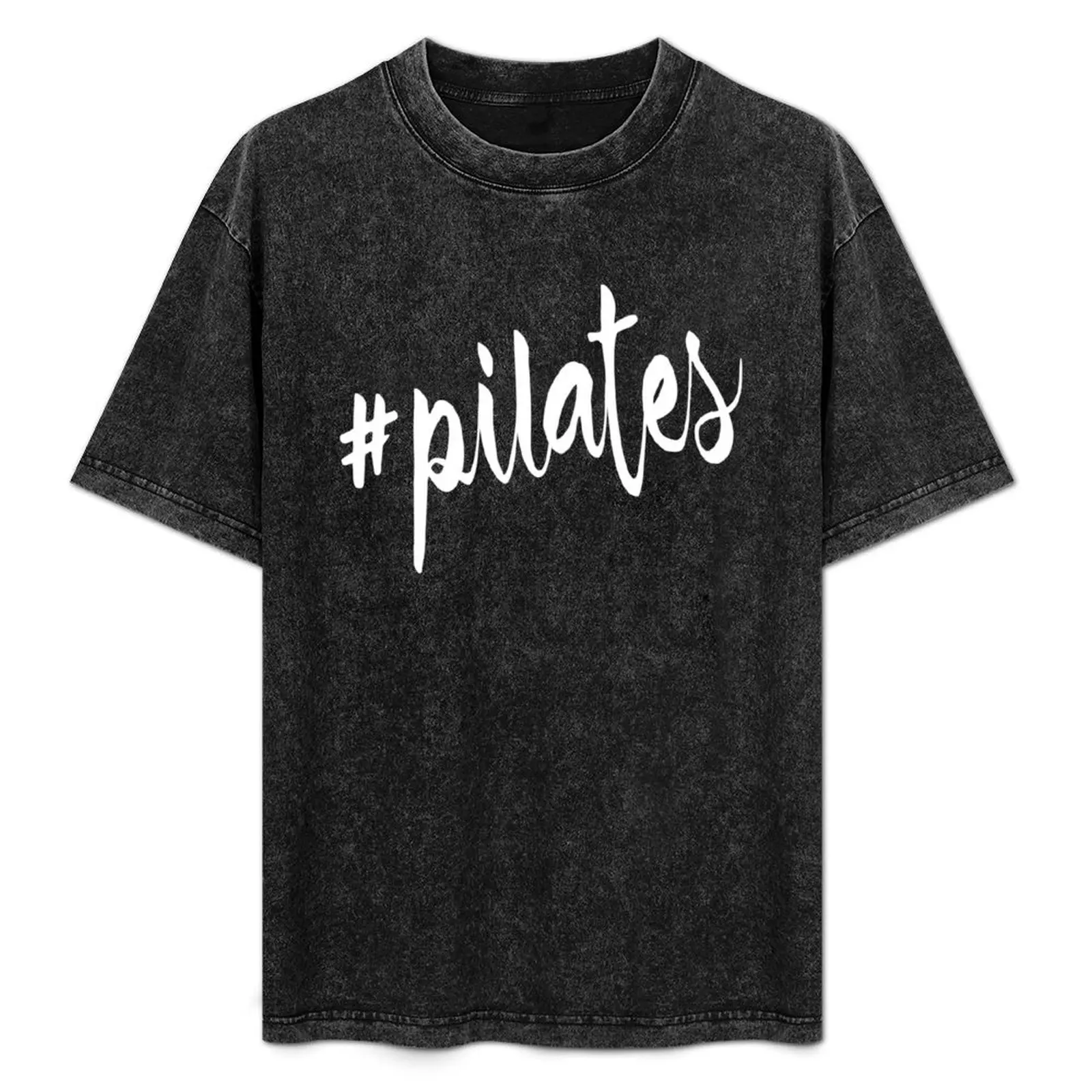 

#pilates T-Shirt blue archive cotton man t-shirts valentines boutique clothes heavy weight t shirts for men