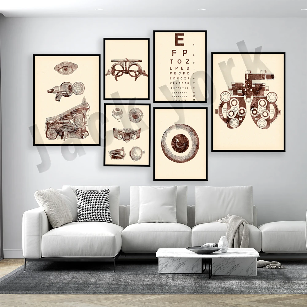 

Optometrist Doctor Gift Vintage Medical Art Human Eye Anatomy Art Refraction Printable Eye Art Clinic Wall Decor