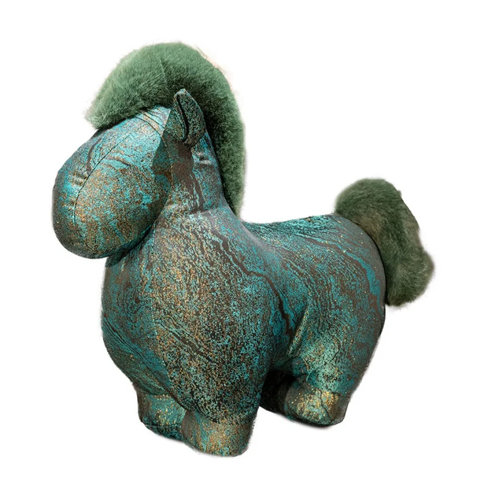 

Adorable Mascot Dolls Horse Plush Doll Cute Creative Stuffed Horse Toy With sequins Kawaii Zodiac Pony Figurine Festive Decor