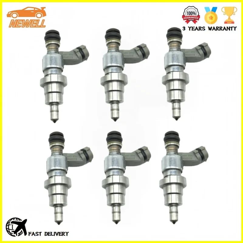 

6pcs 23250-46131 23209-46131 23209-49056 23250-49056 Fuel injector For Toyota 1JE-FSE 1JZ-FSE JZX110 Engine Nozzle