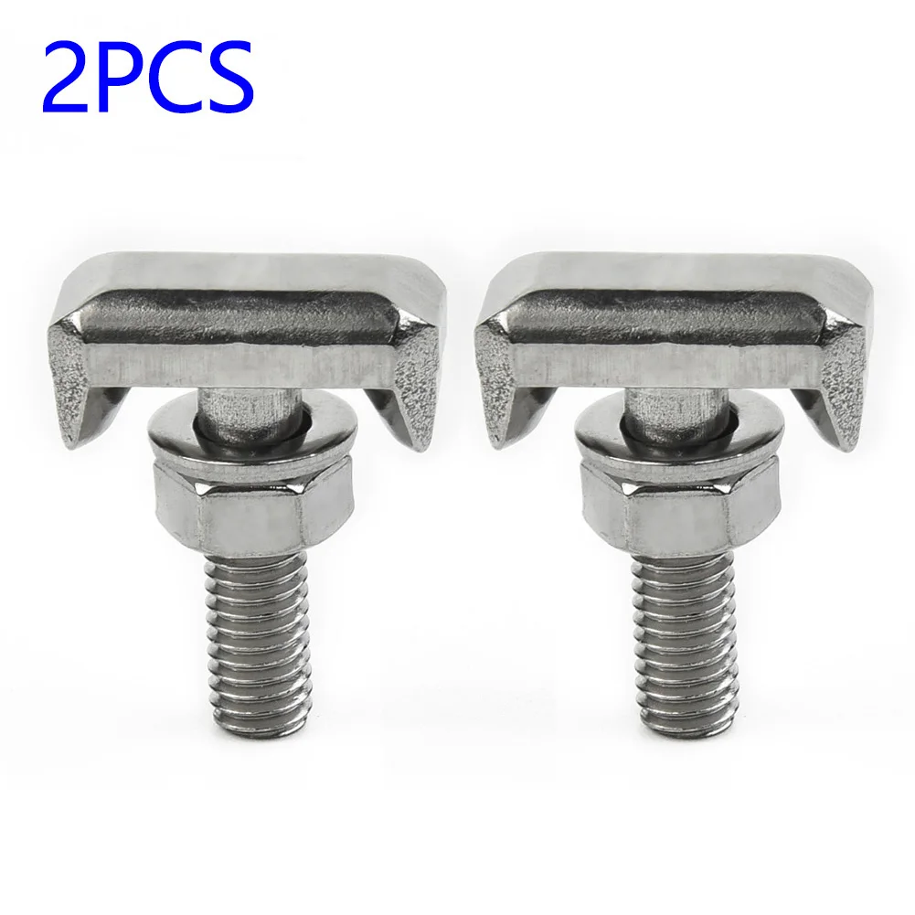 2*Battery Cable Terminal Connectors T-Bolt Replace #19116852 #6X0915138 #64740 Screw / Bolt Thread Size: M6 X 2 Mm