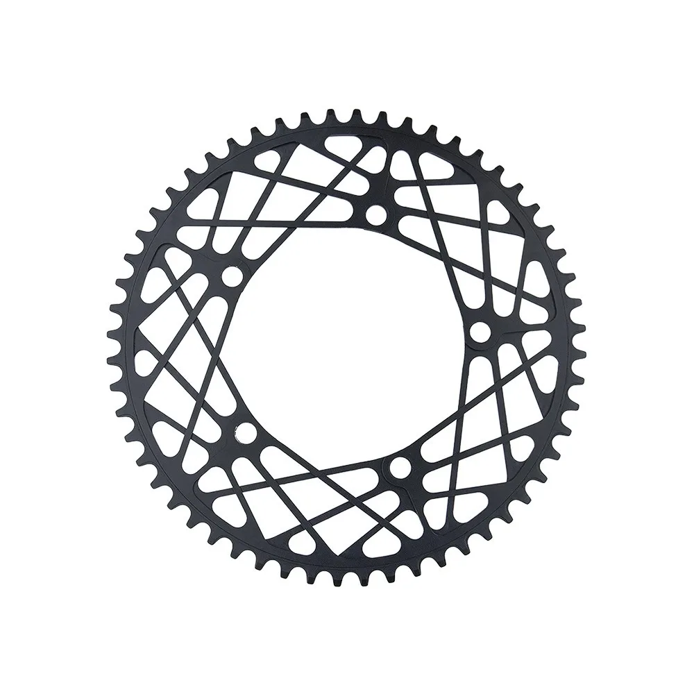 

Folding Bike Chainring 130BCD 53T/56T Hollow Rainbow Plating CNC Aluminum Super LightChainwheel for Crankset
