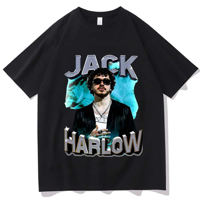 

Jack Harlow T-shirts for Spring Fashion Hip Hop Tee-shirt Graphic Printing Men O-neck 100% Cotton Tshirt Ropa Hombre Casual Tops