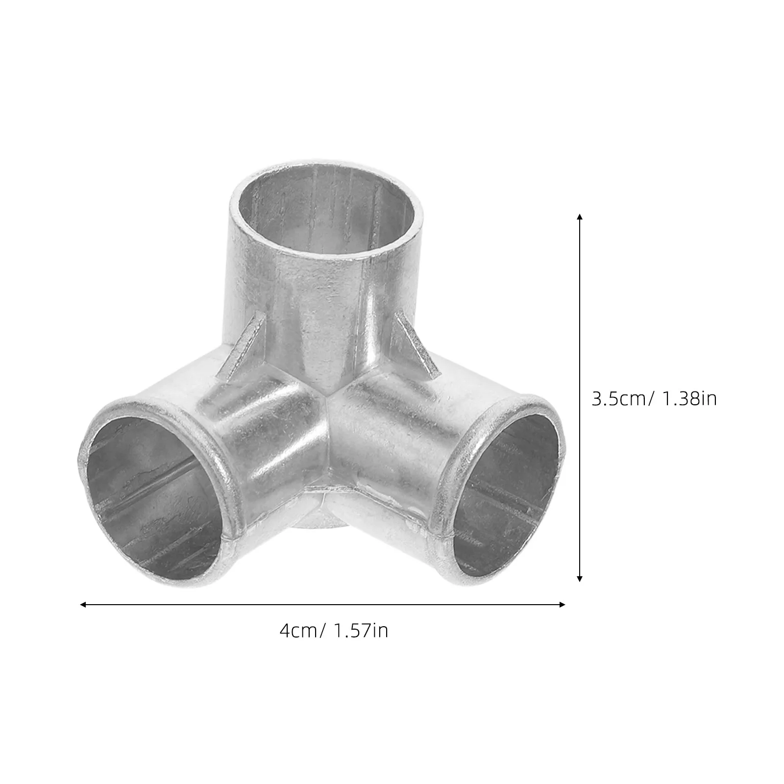 6Pcs Modular Closet Connector Metal 3 Way Elbow Joint Closet Pole Connector Quick Fit for Wardrobe Frame Wardrobe Hardware Joint