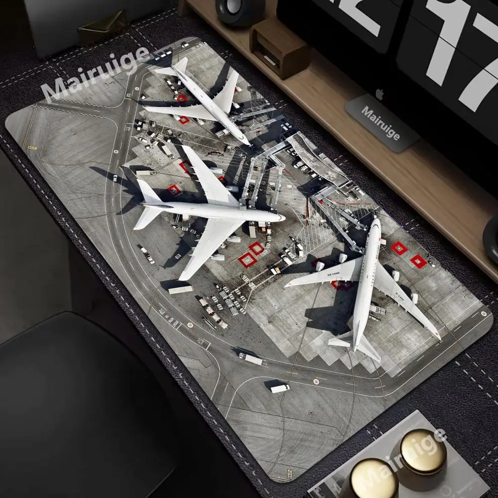 

airplane Mouse Pad Large Computer Office Game Table Mats XXL Rubber Anti-slip Gaming Keyboard Mousepads Long Desk Pads