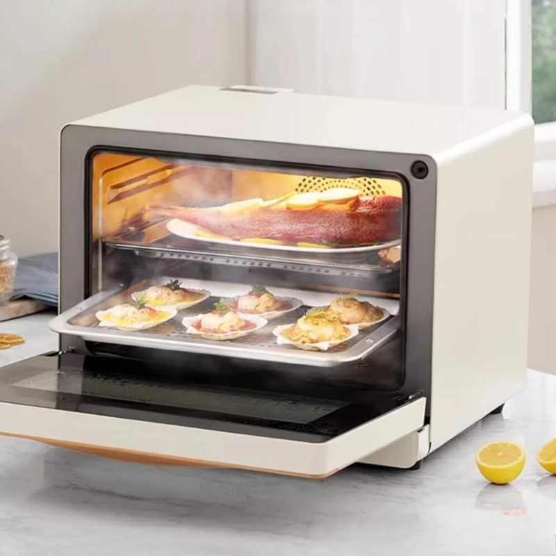 蒸し、ベーキング、フライ機 26L 304 ステンレス鋼インナーライナーセラミック釉薬コーティング 12H 予約 Forno Pizza