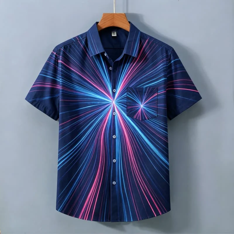 Men Women Hawaiian Short Sleeve Shirt Brown Orange Fire Flame Allover Print Camp Collar Summer Casual Shirts