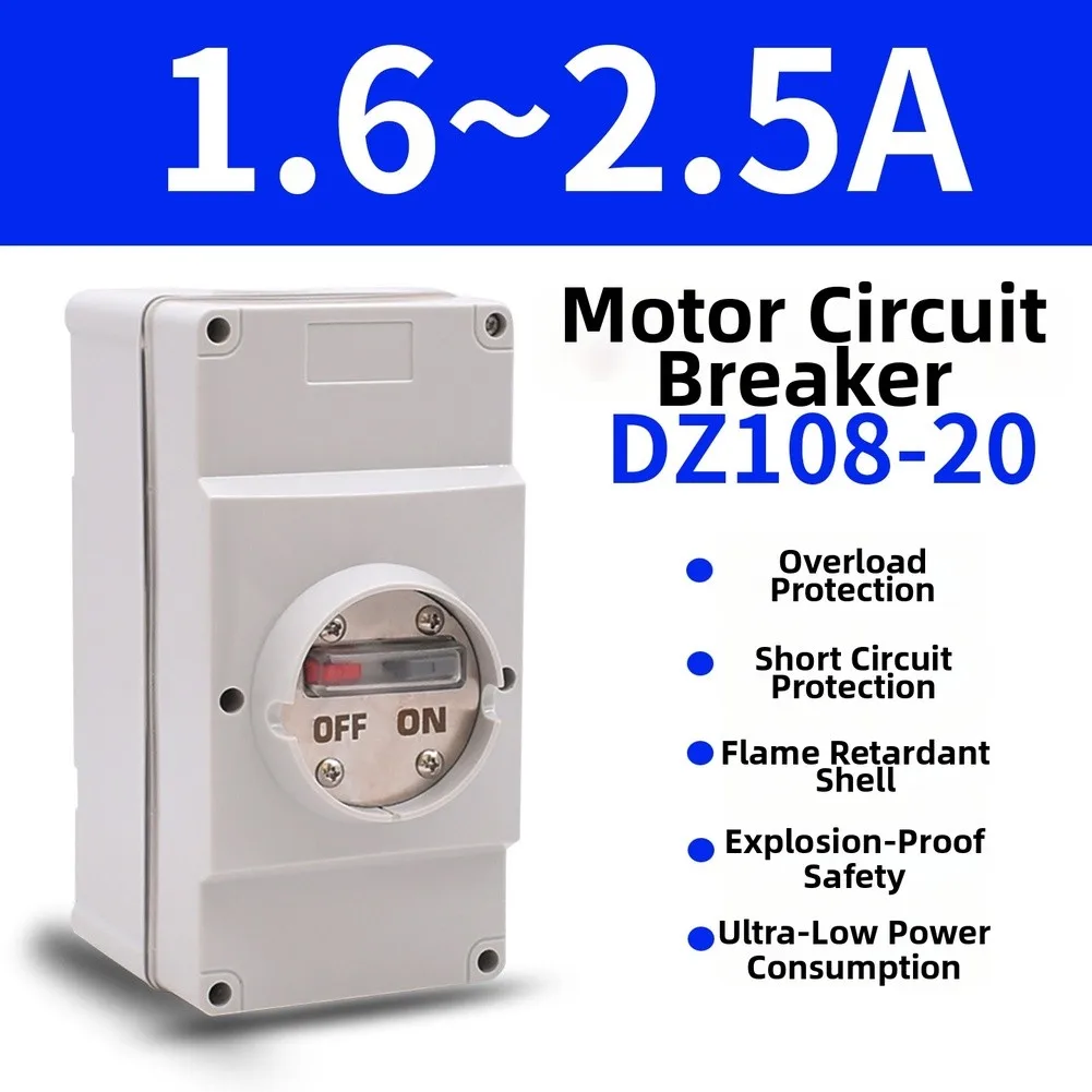 1pcs Waterproof Box For 3P Plastic Shell Breaker Three Phase Motor Protection ABS Enclosure Alternative Supplies