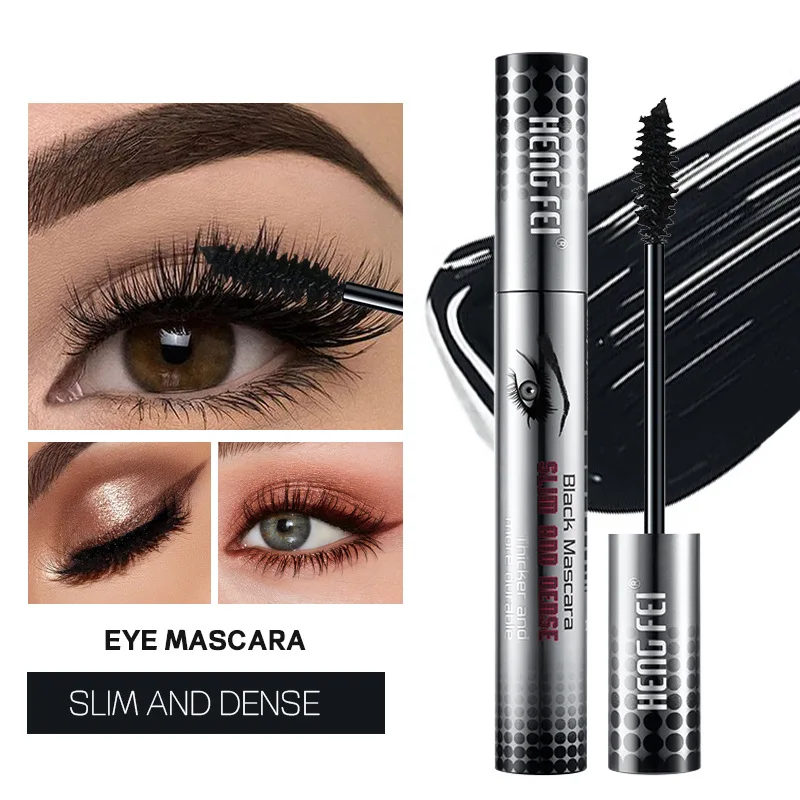

4D Charm Eyes Mascara Cool Black Slender Thick Waterproof Sweat-proof Non-smudging